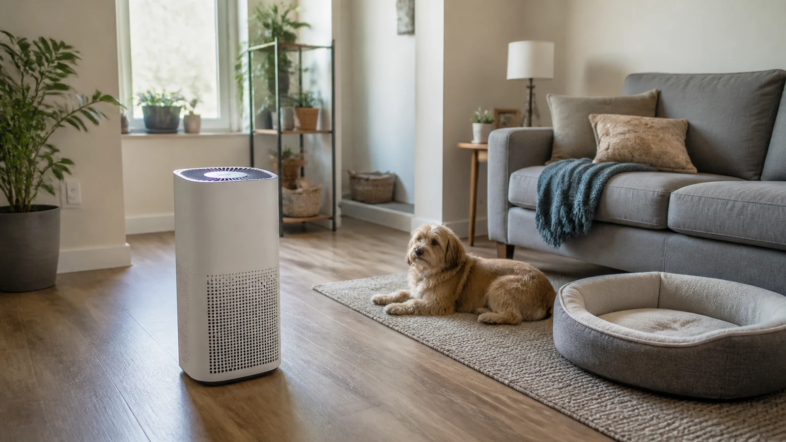 Where to place an air purifier in an apartment with pets