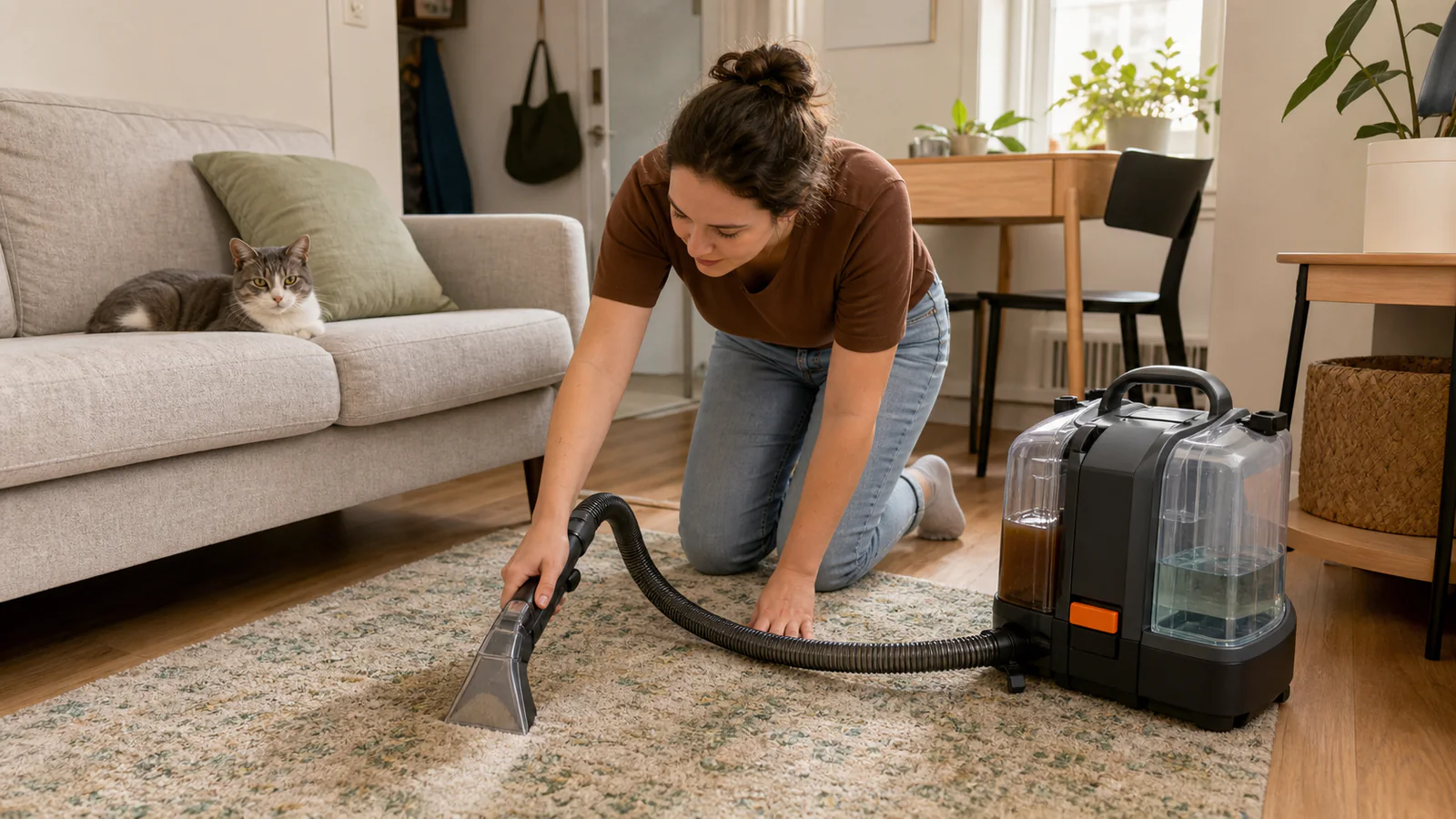 Best portable carpet cleaners for pet stains in apartments