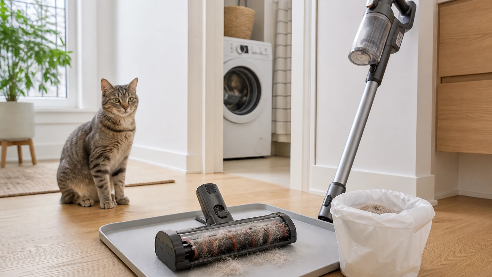 How to clean pet hair out of a vacuum in an apartment
