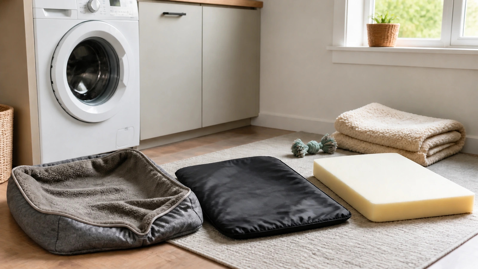 How to wash pet bedding in an apartment