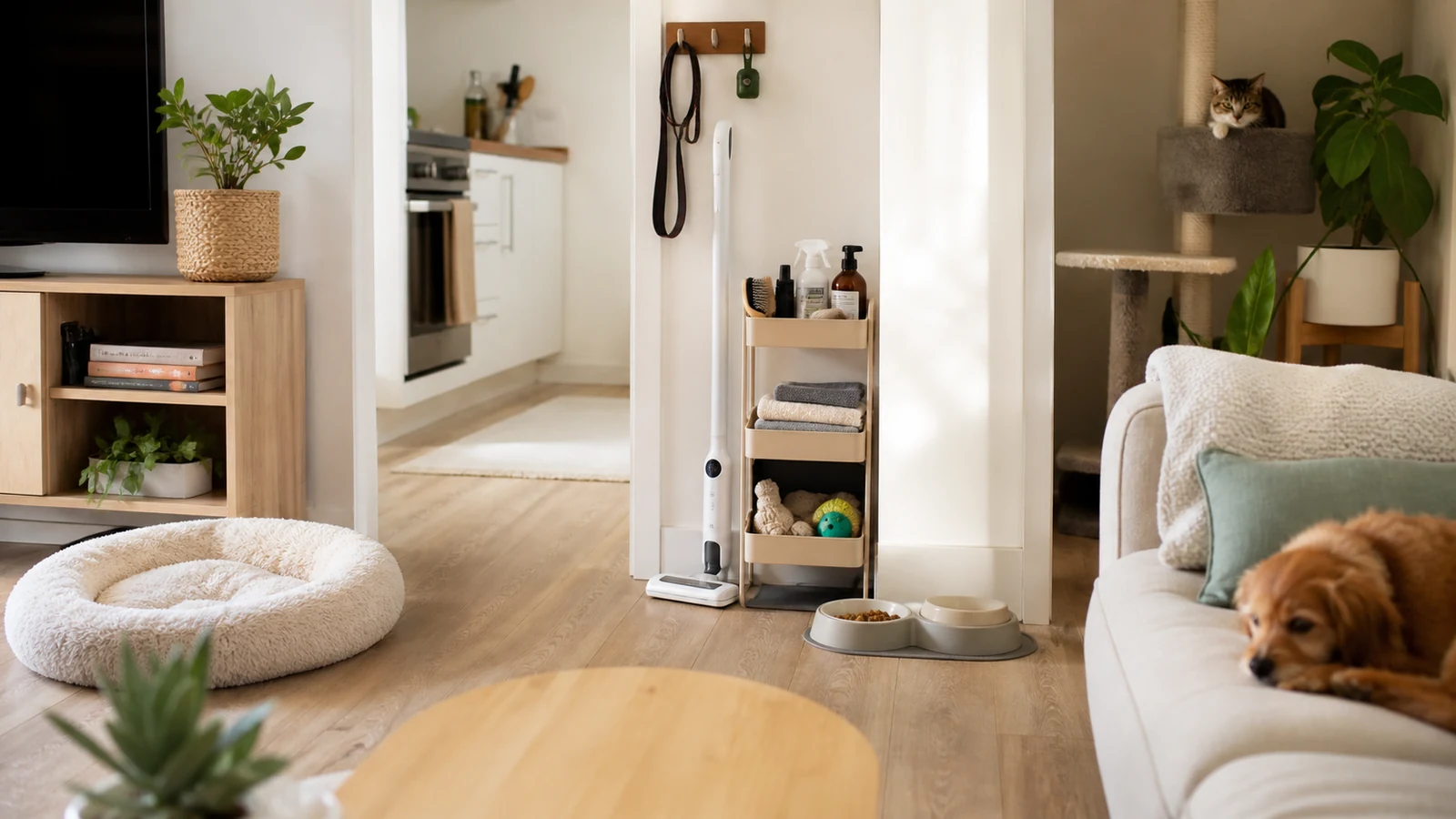 Weekly cleaning schedule for apartments with pets